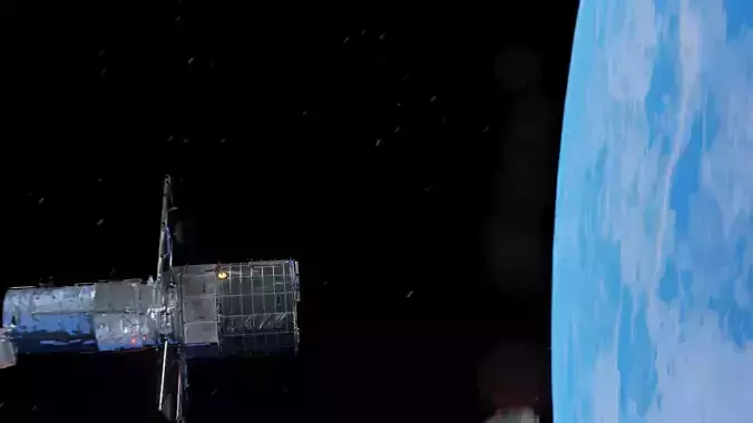 Earth moon satellite v2