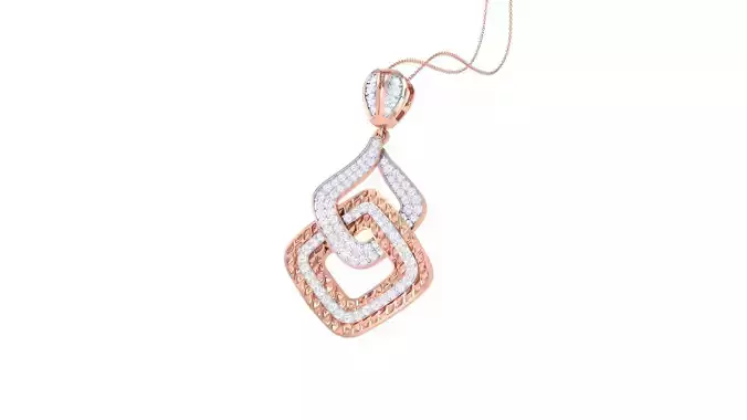 Loop High Jewelry Pendant Necklace 3dm stl 3mf obj glb render