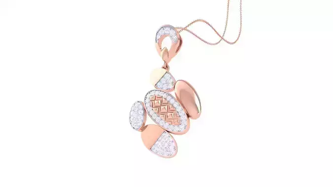 High Jewelry Pendant Necklace 3dm stl 3mf obj glb render