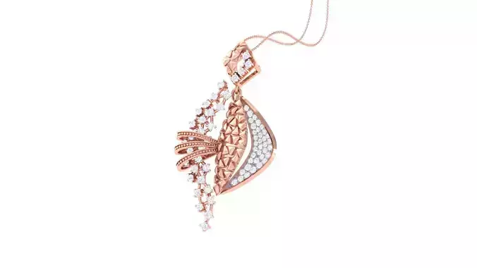 High Jewelry Pendant Necklace 3dm stl 3mf obj glb render