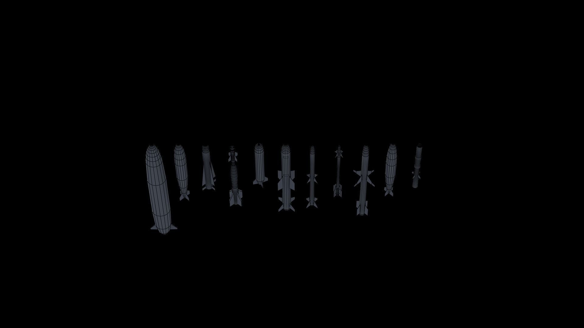 NATO Aircraft Weapons Low-poly 3D model_55