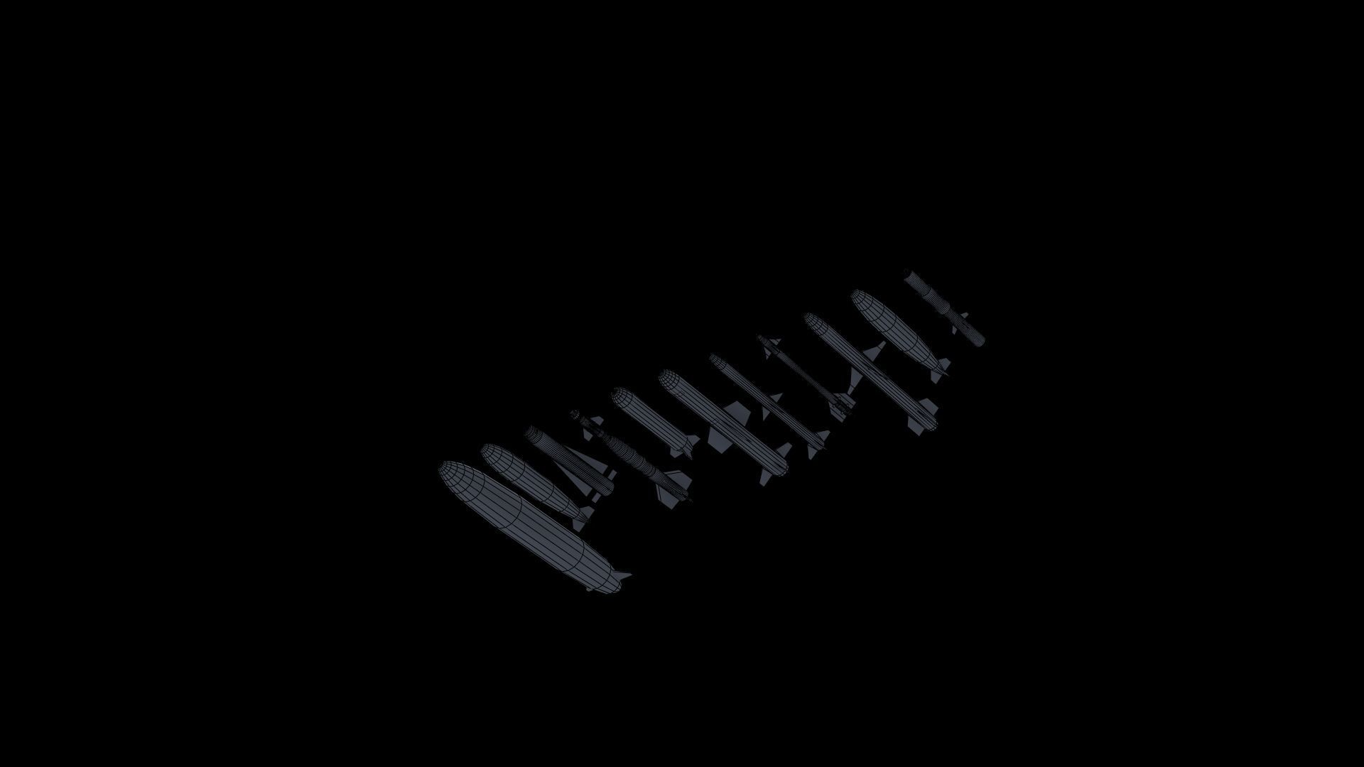 NATO Aircraft Weapons Low-poly 3D model_54