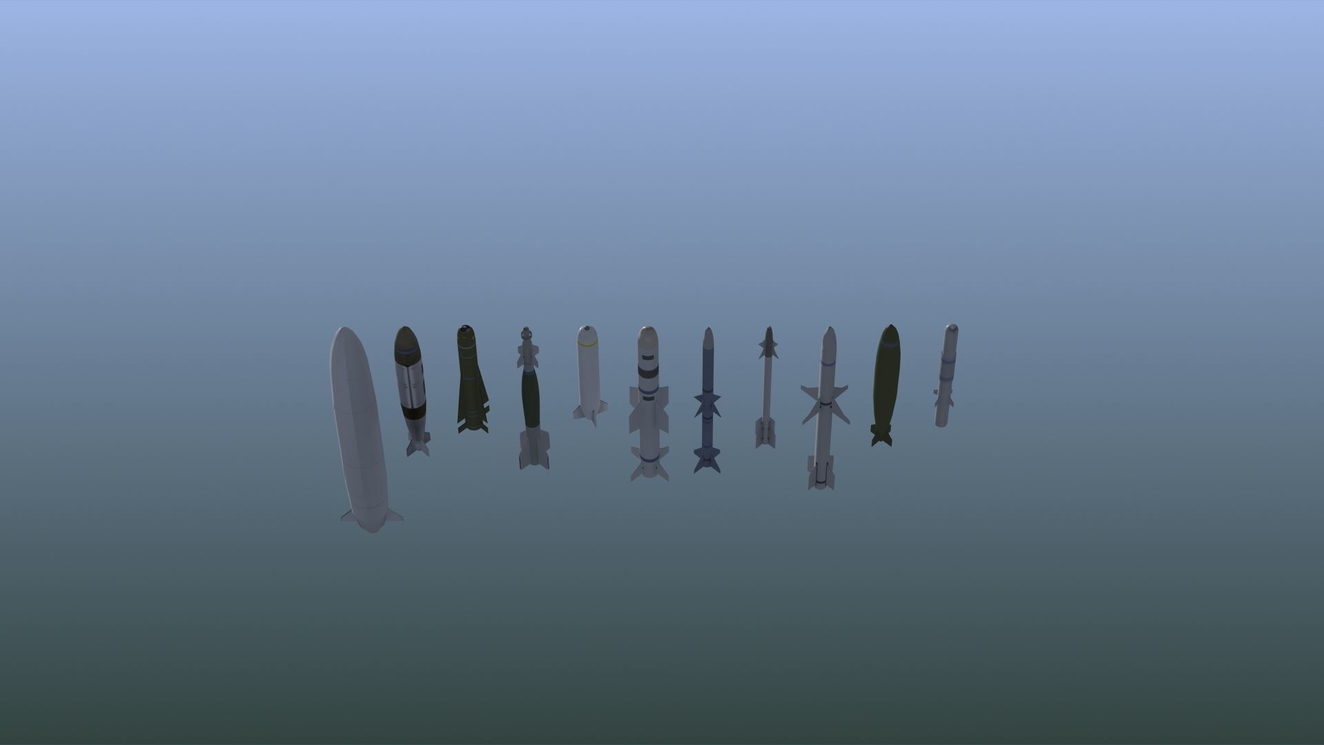 NATO Aircraft Weapons Low-poly 3D model_17