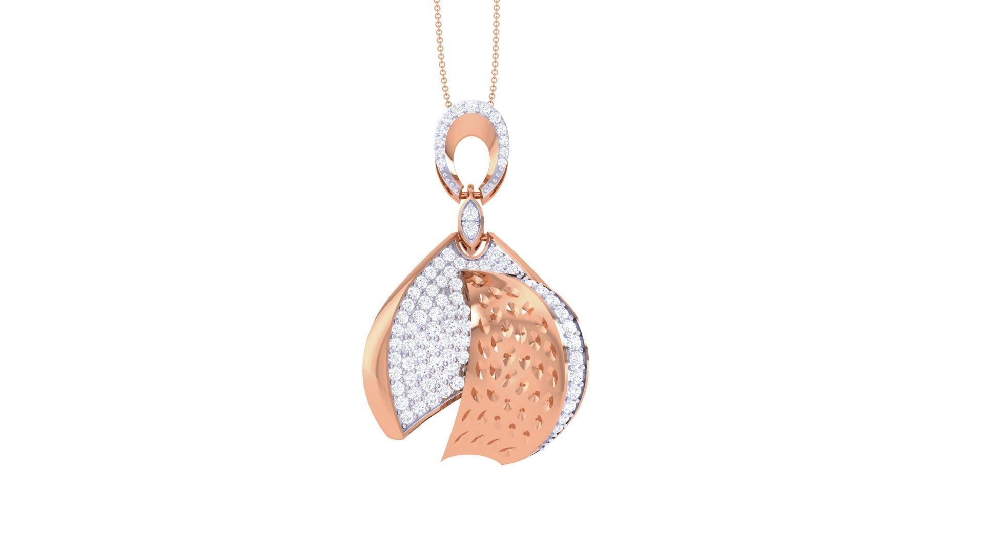 Beetles High Jewelry Pendant Necklace 3dm stl 3mf obj glb render 3D print model_7