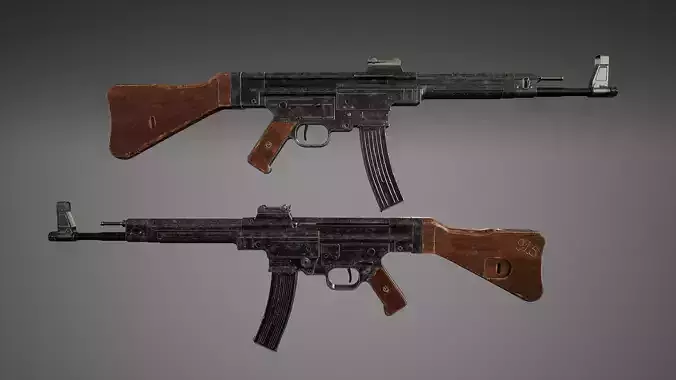 MP44 Low-poly 3D model
