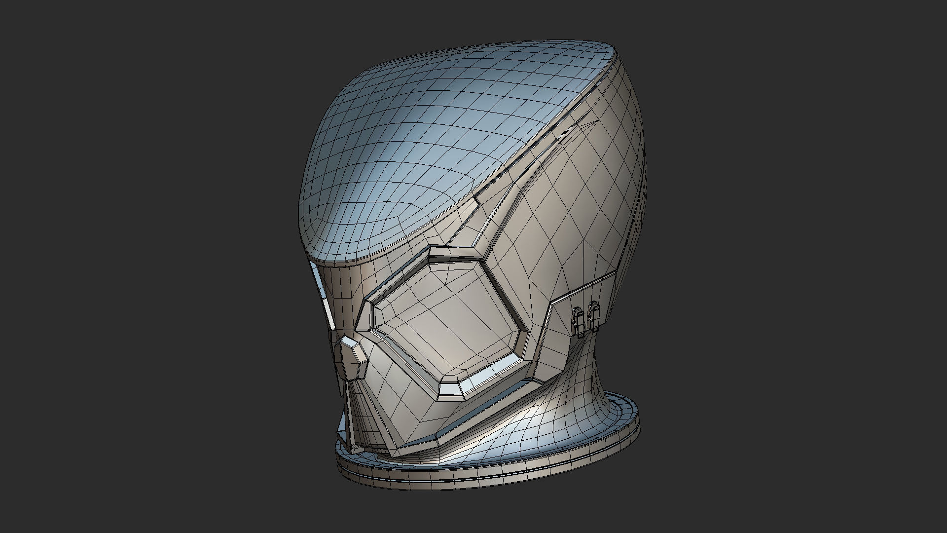 STARFIELD MANTIS SUIT HELMET Low-poly 3D model_11