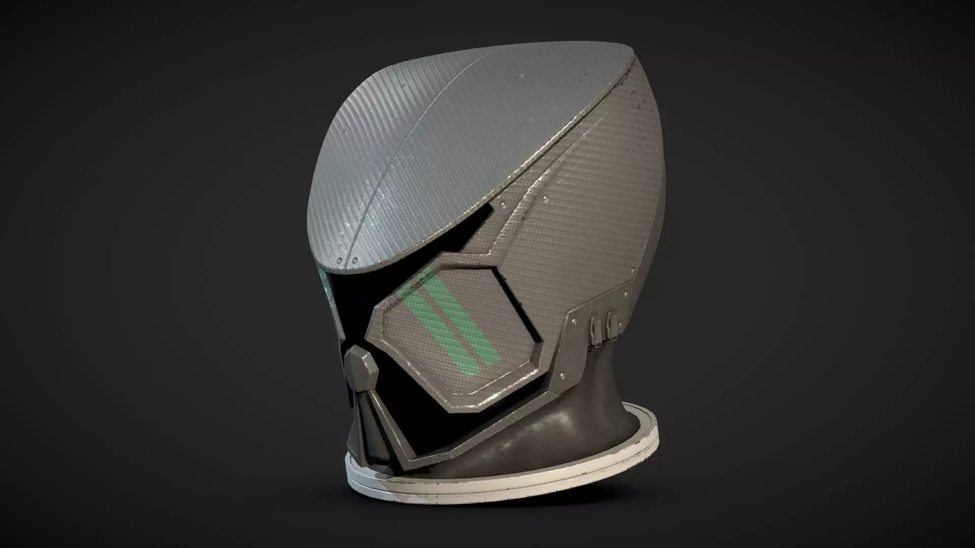 STARFIELD MANTIS SUIT HELMET Low-poly 3D model_0
