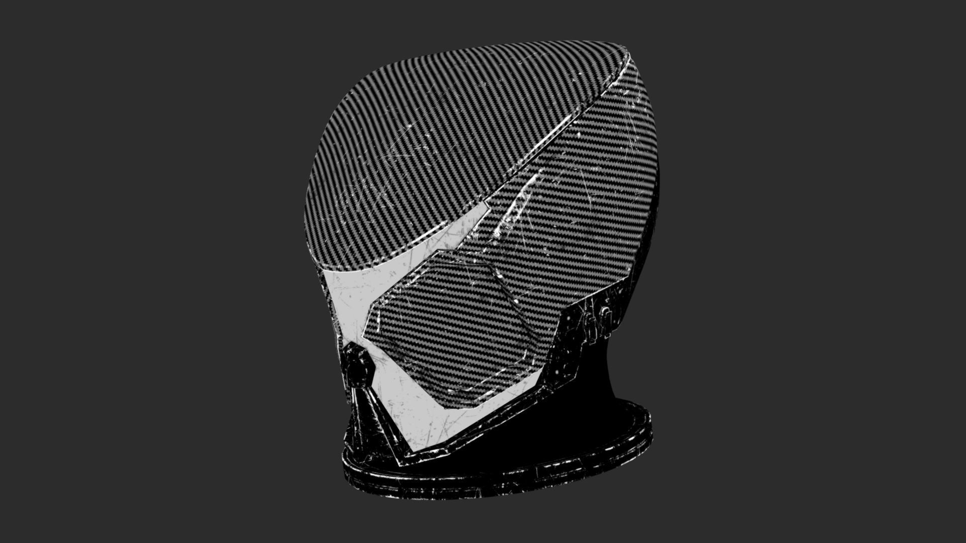 STARFIELD MANTIS SUIT HELMET Low-poly 3D model_7