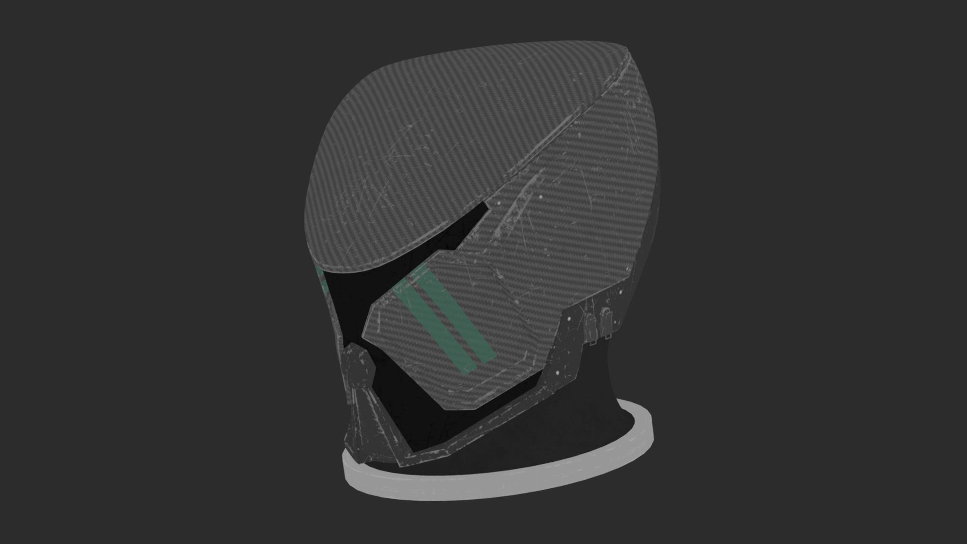 STARFIELD MANTIS SUIT HELMET Low-poly 3D model_6