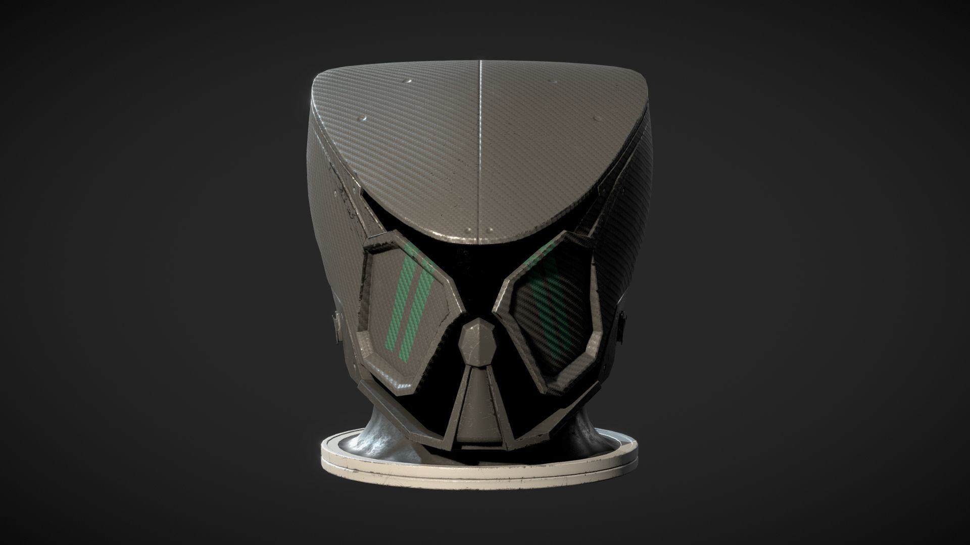 STARFIELD MANTIS SUIT HELMET Low-poly 3D model_4