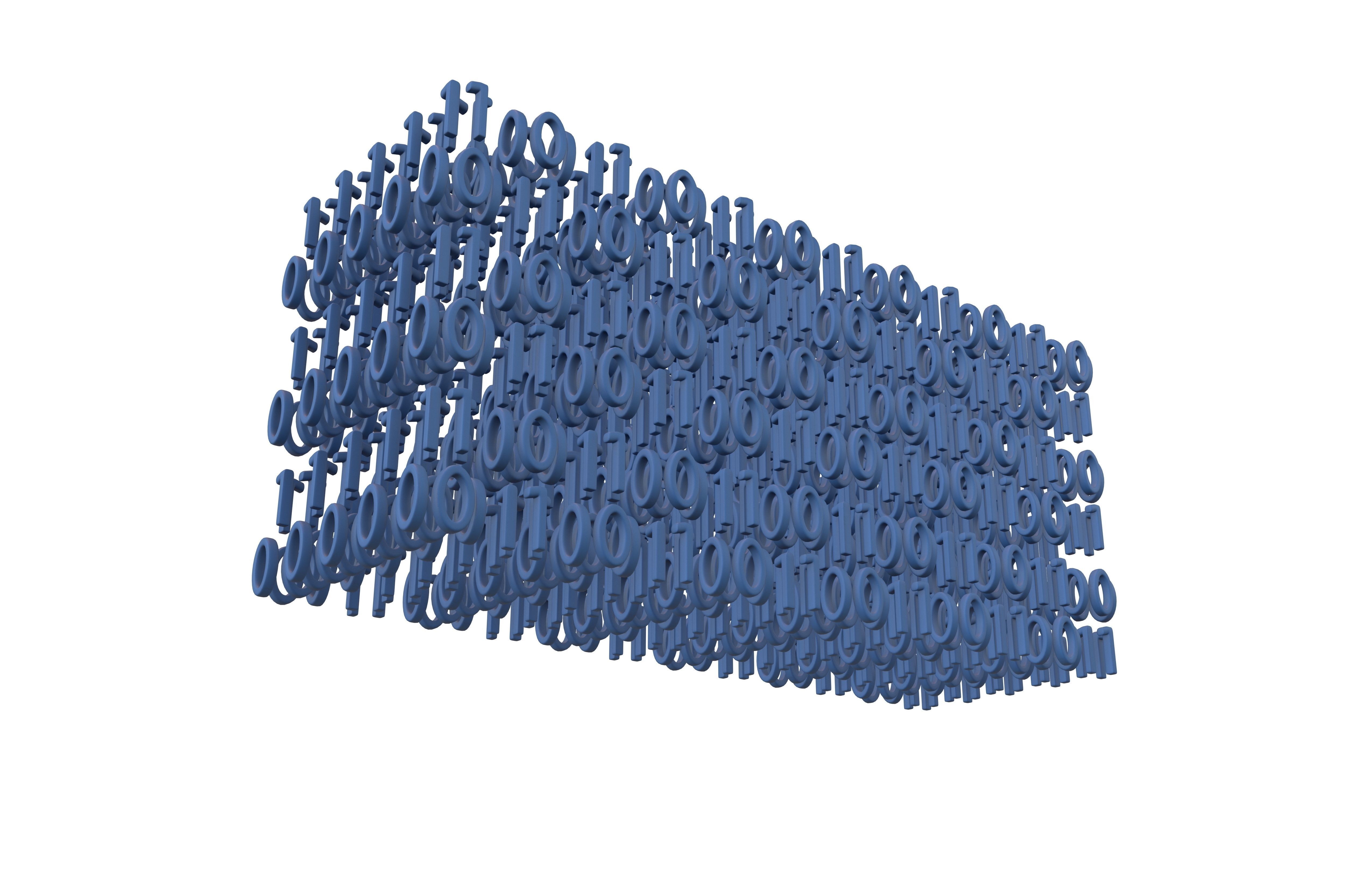 Binary 3D Style Background V1 002 3D model_1