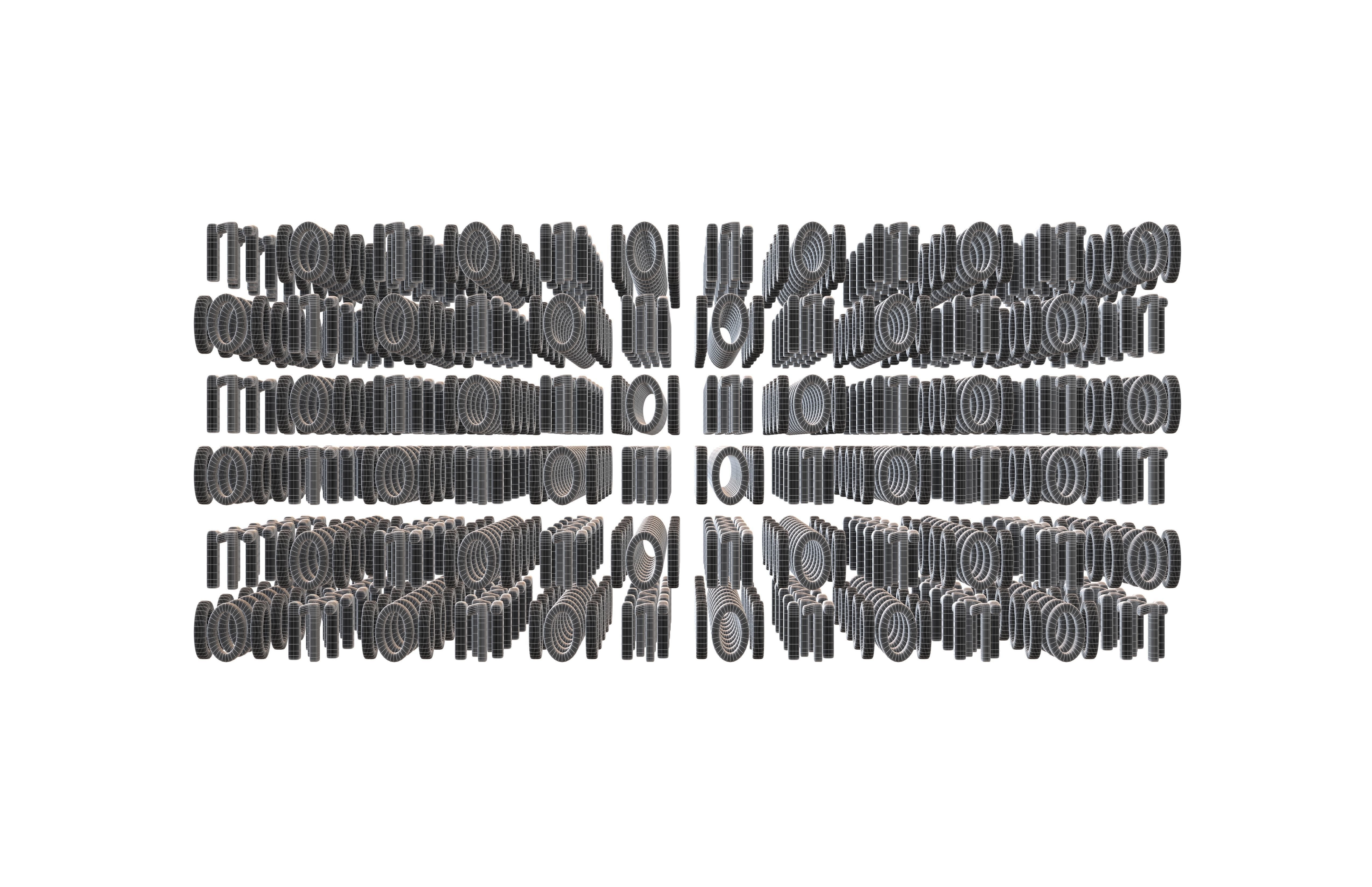 Binary 3D Style Background V1 002 3D model_5