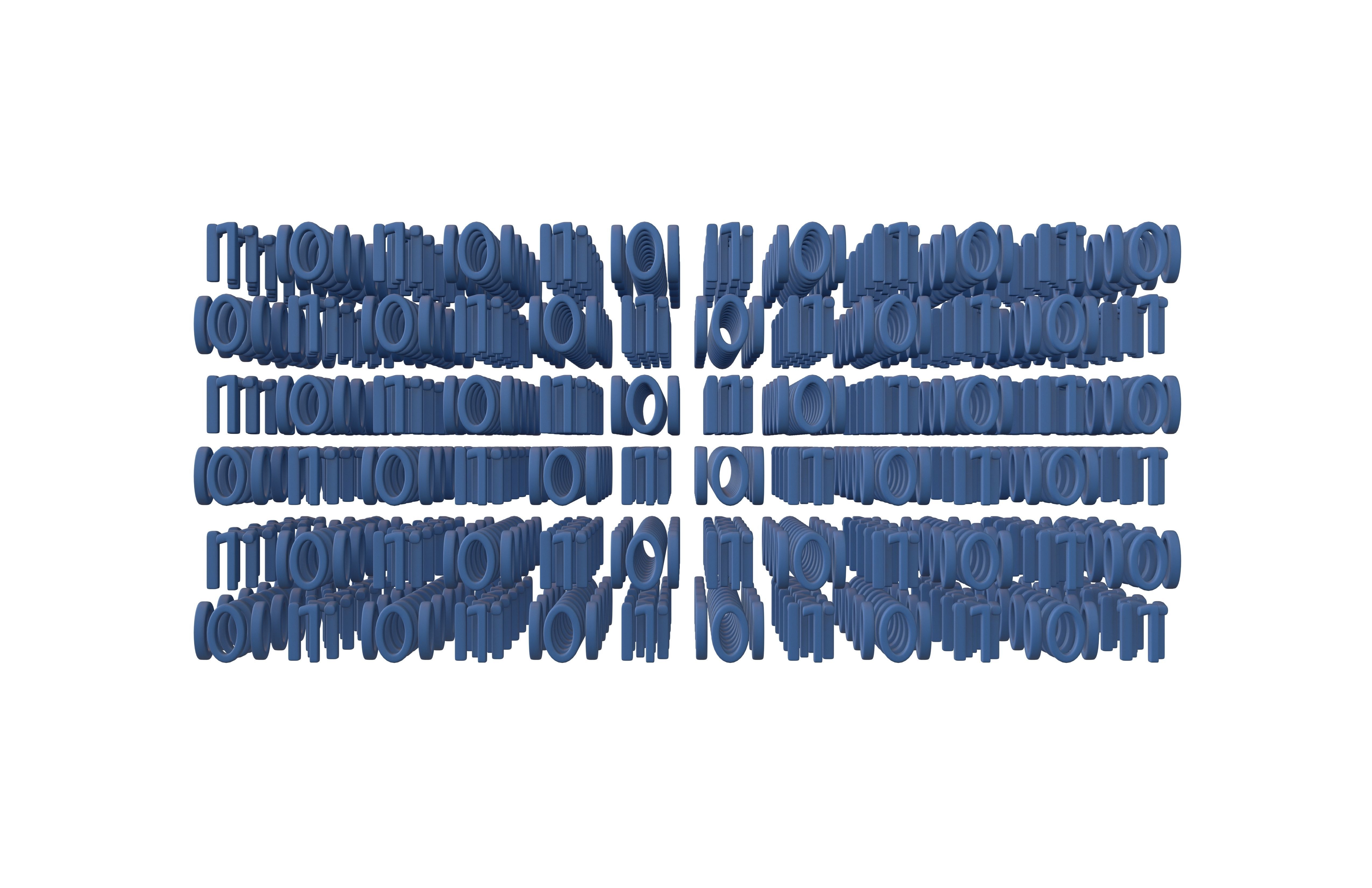 Binary 3D Style Background V1 002 3D model_2