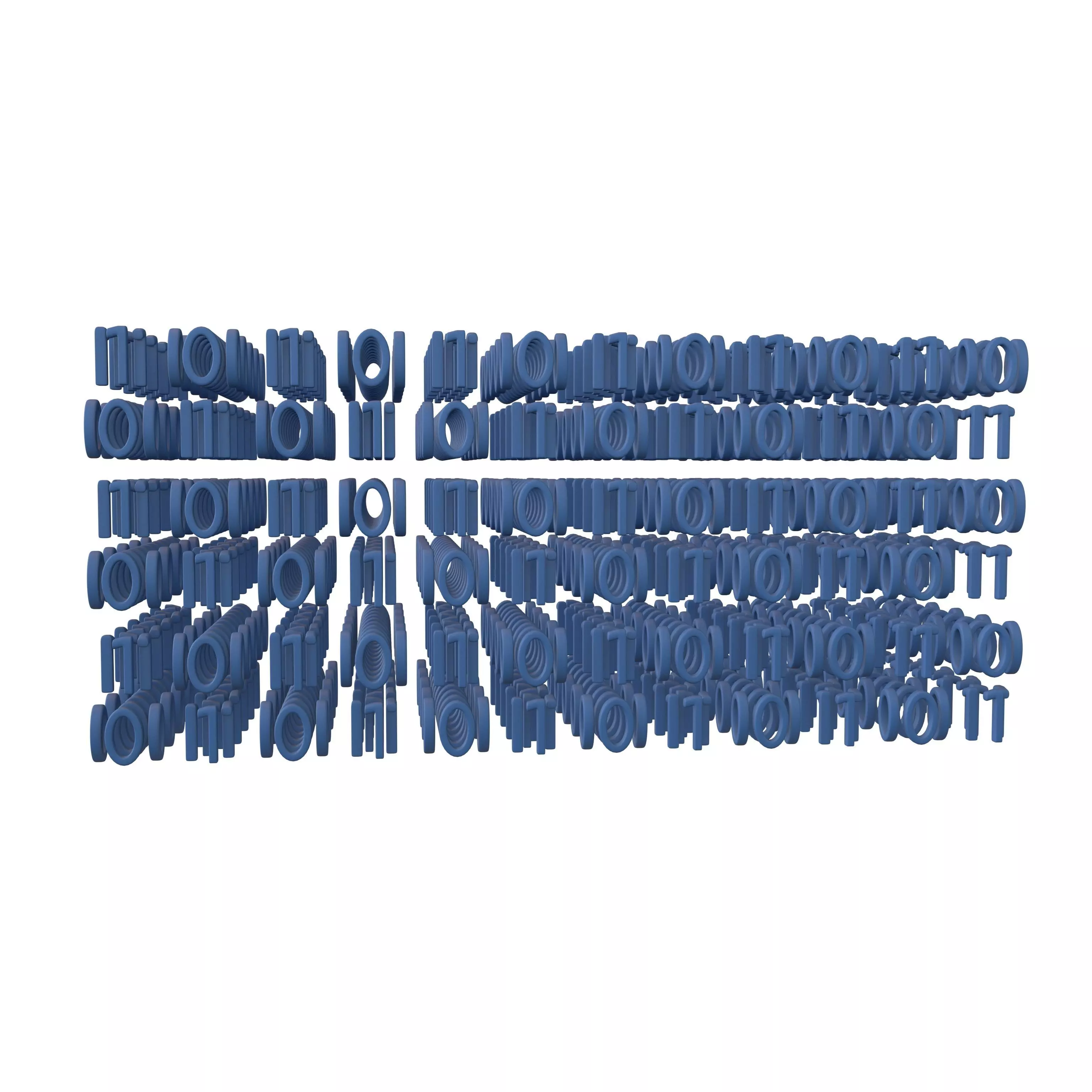 Binary 3D Style Background V1 002 3D model_0