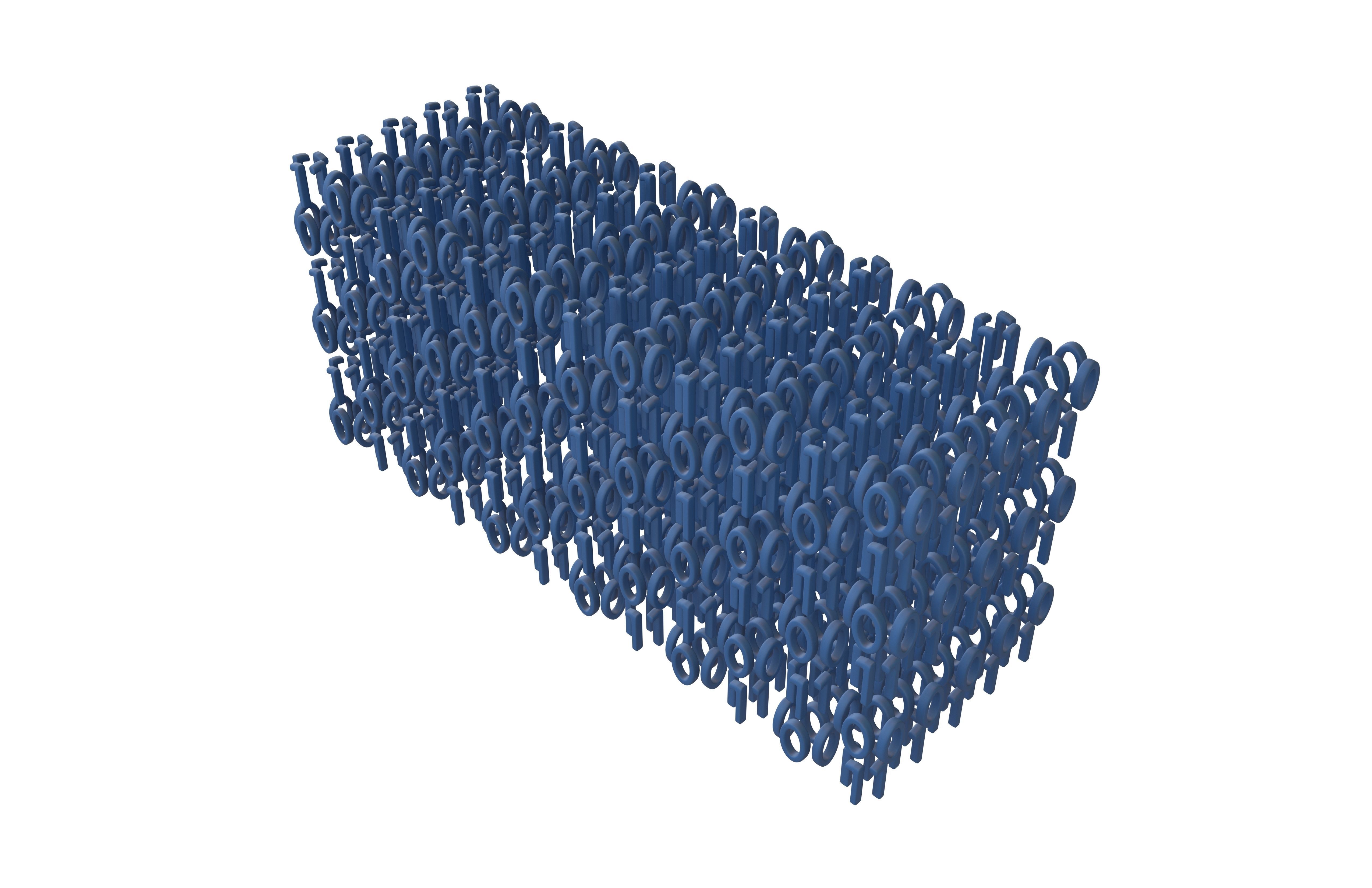 Binary 3D Style Background V1 002 3D model_3