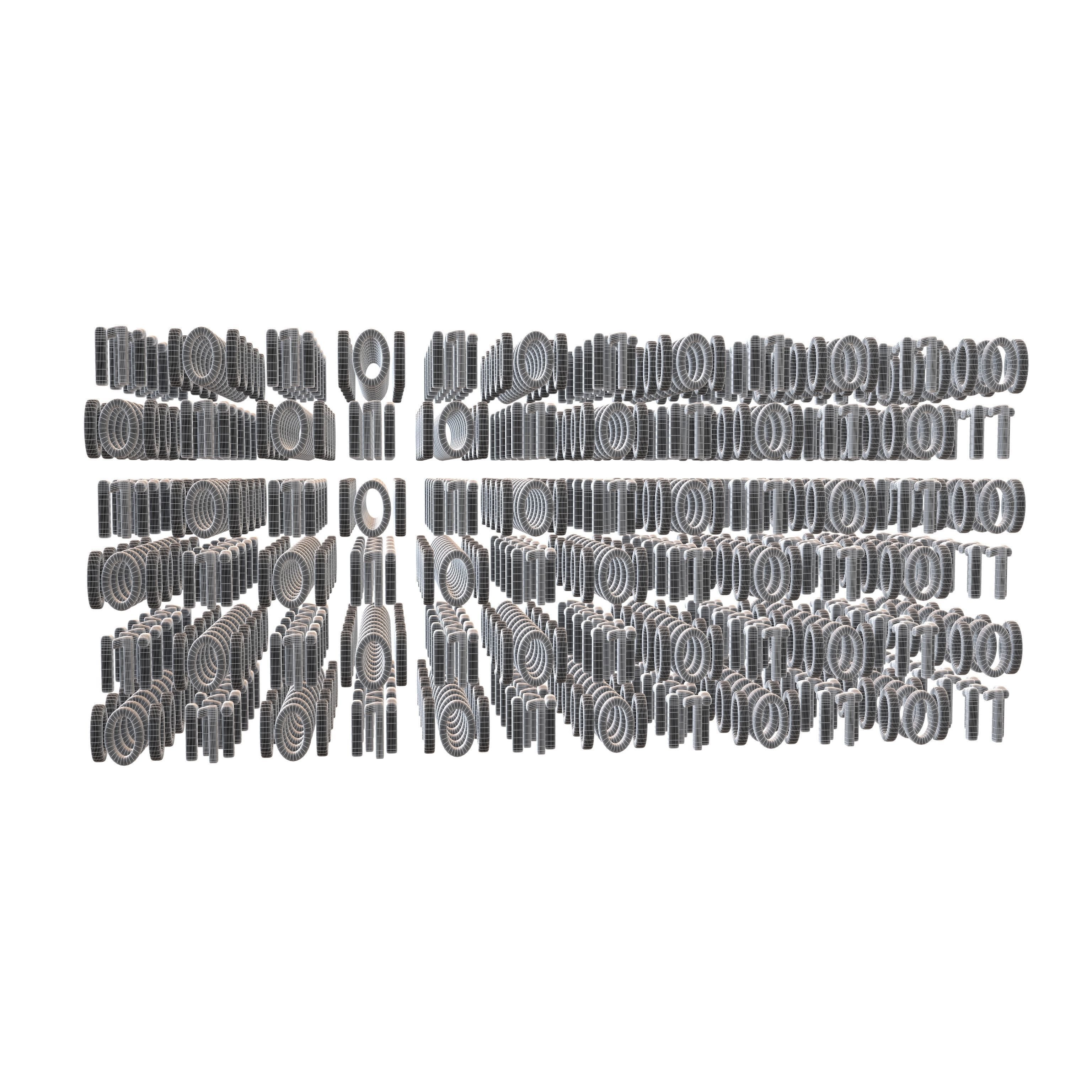 Binary 3D Style Background V1 002 3D model_4