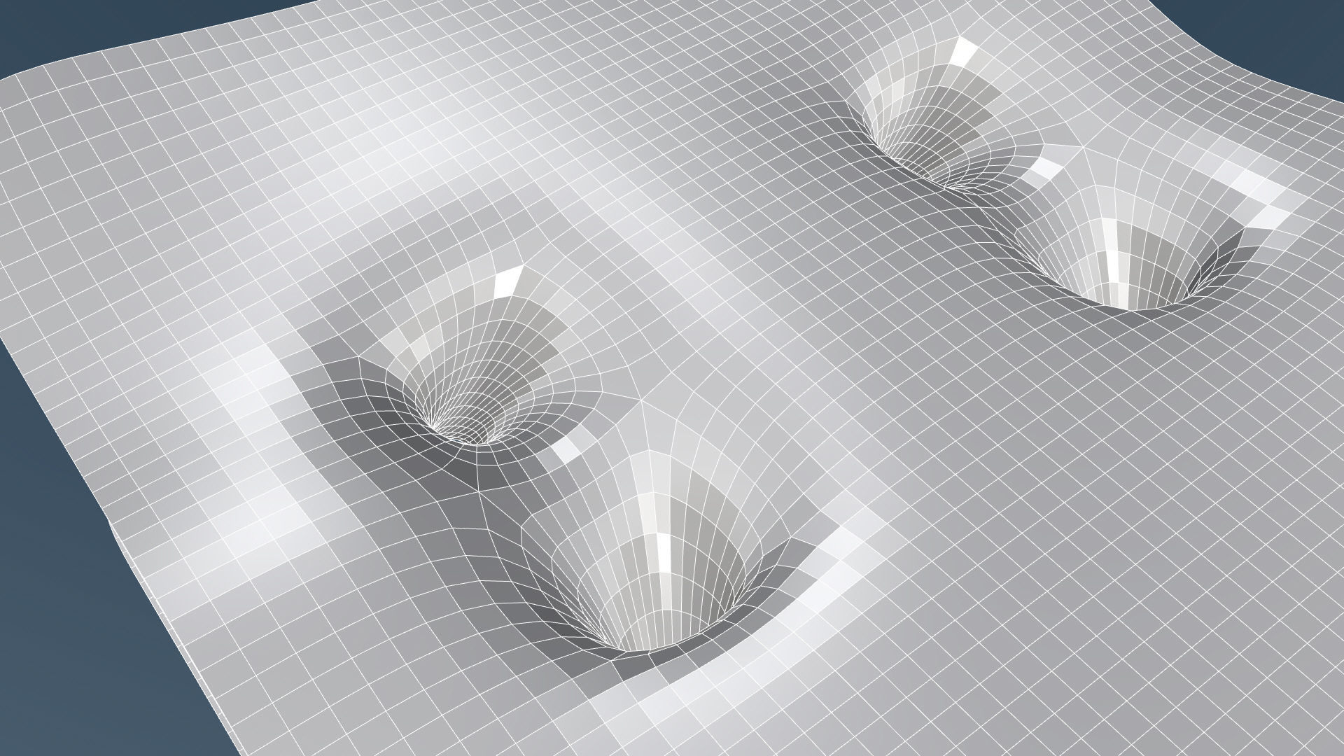 Wavy Pavilion Smooth Columns Low-poly 3D model_33