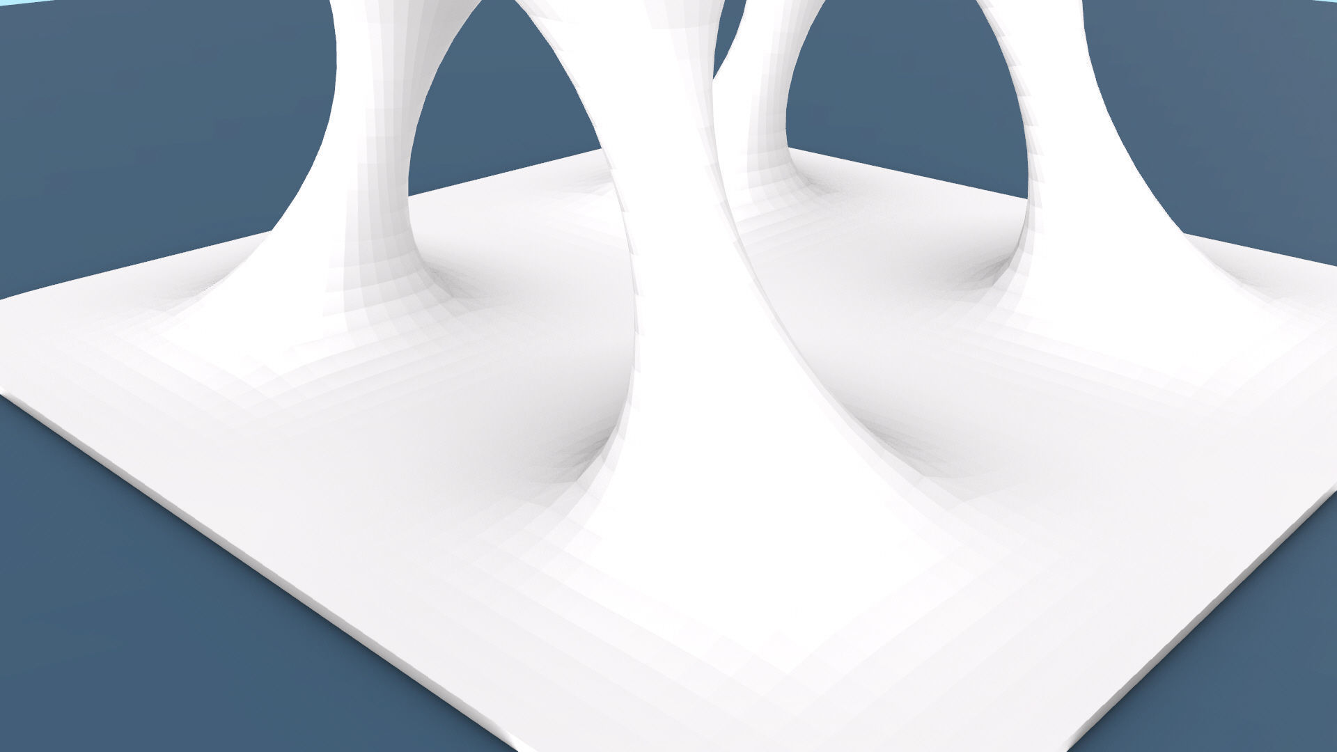 Wavy Pavilion Smooth Columns Low-poly 3D model_42