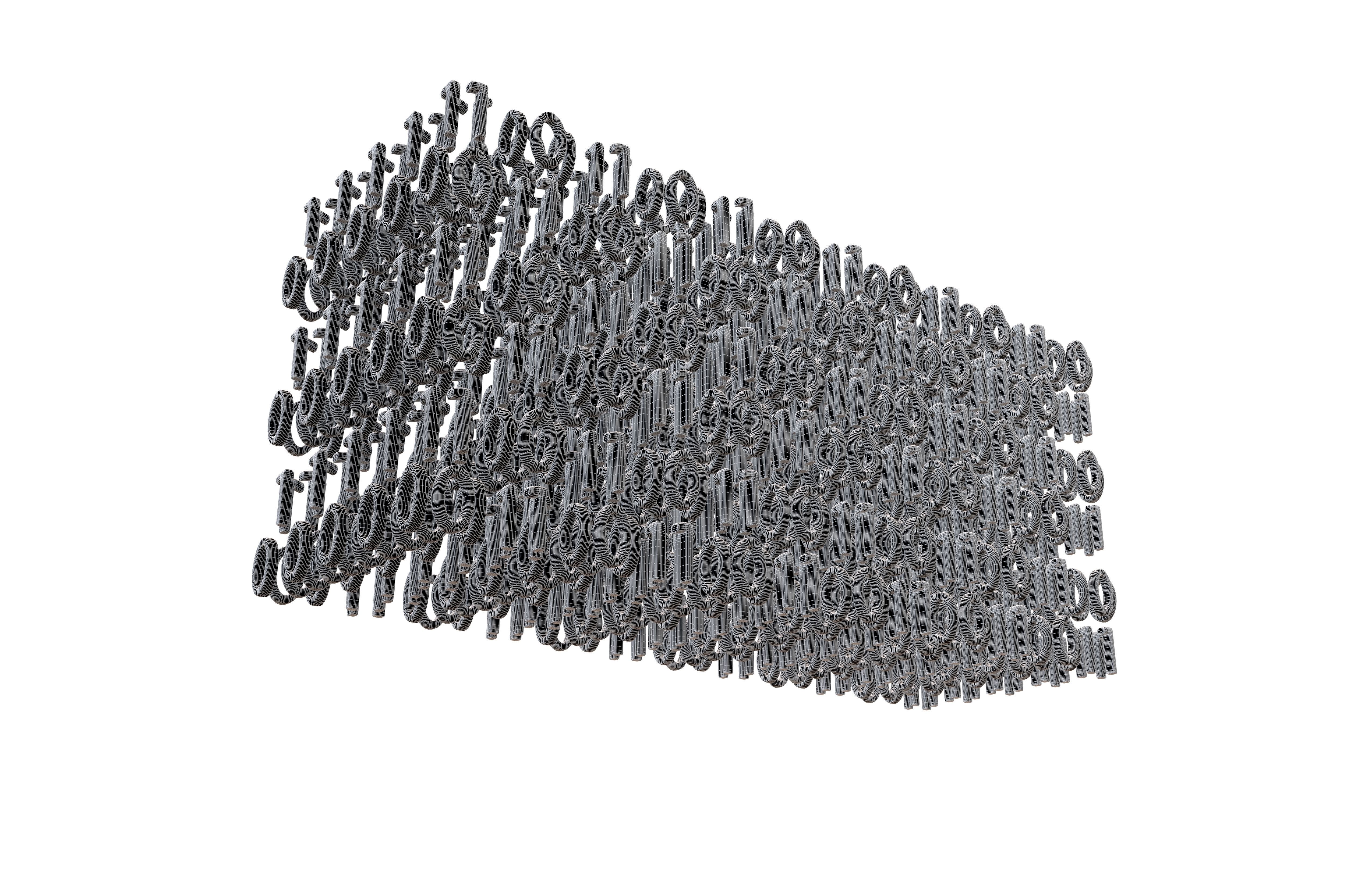 Binary 3D Style Background V1 003 3D model_7