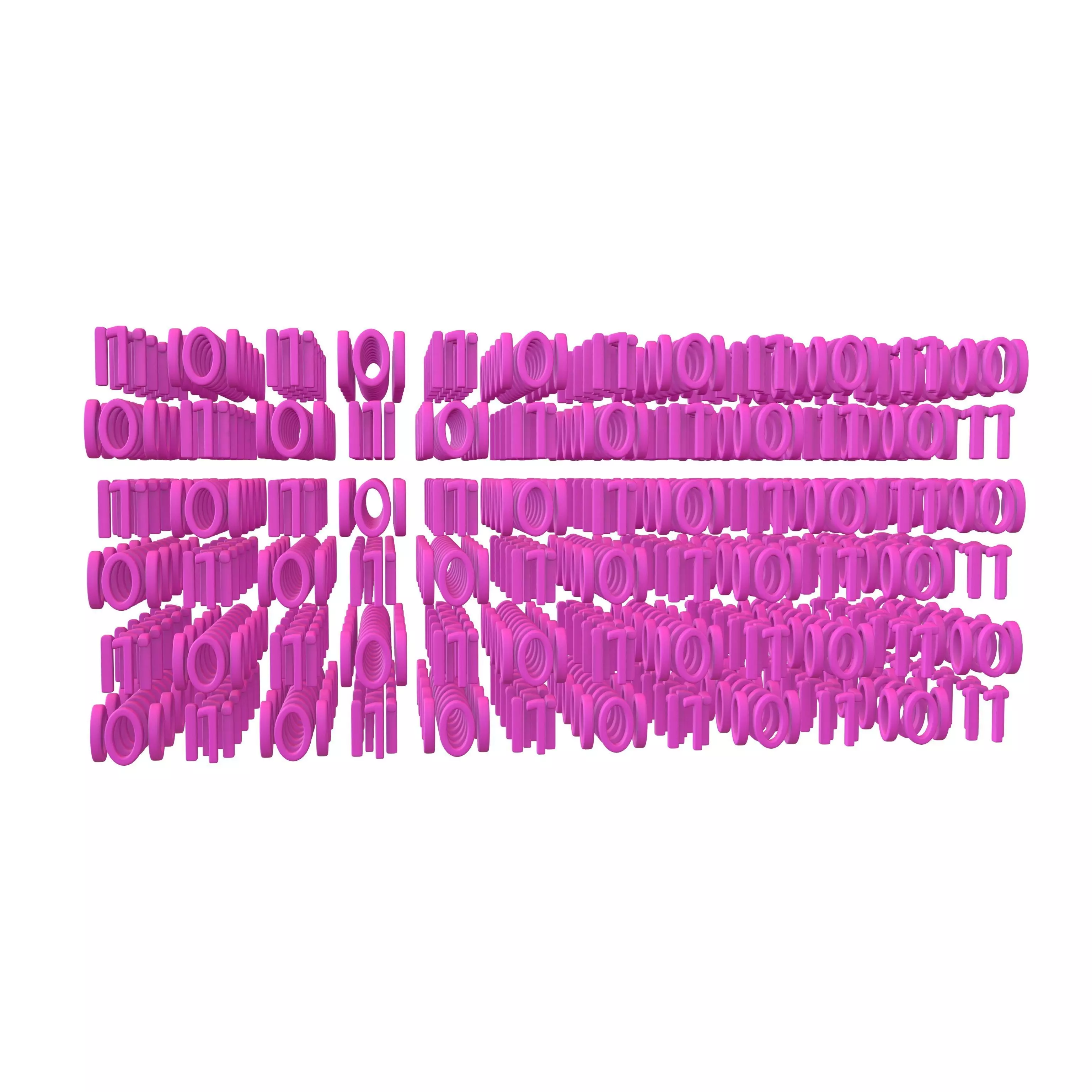 Binary 3D Style Background V1 003 3D model_0