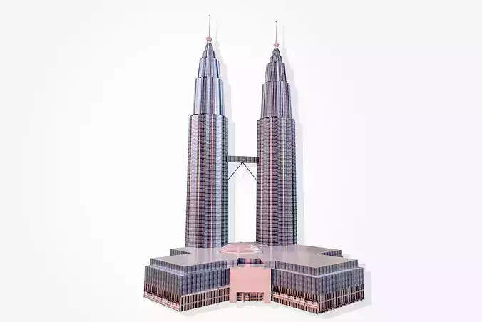 Petronas Twin Towers 3D model