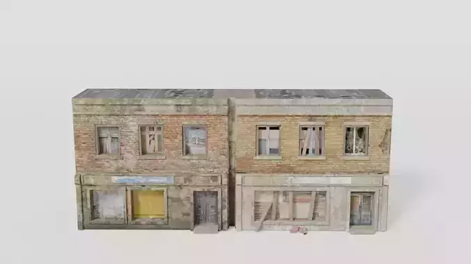 Destroyed WW 2 facades