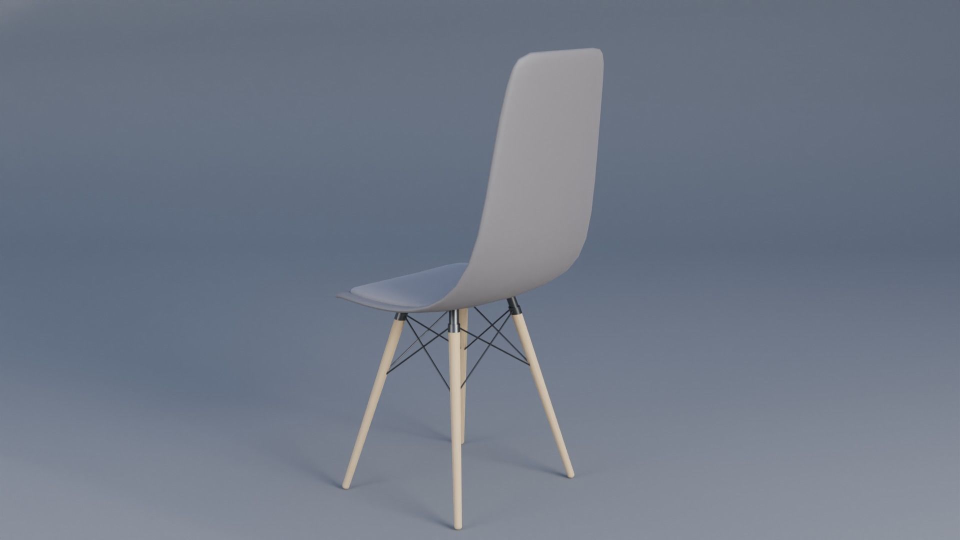 Chair Low-poly 3D model_1