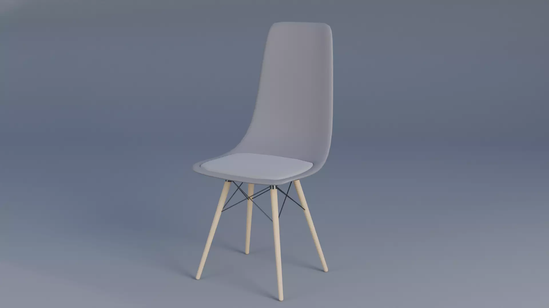 Chair Low-poly 3D model_0