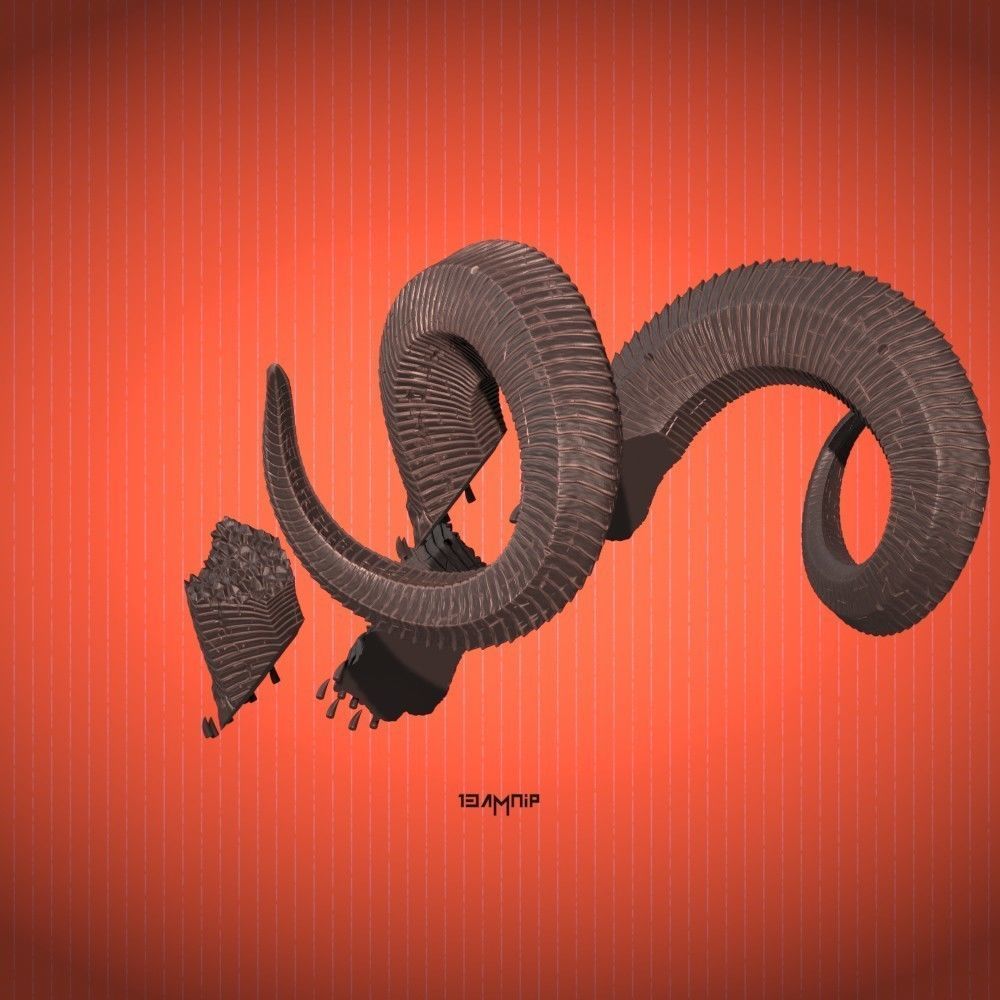 KARLACH HORNS FROM BALDURS GATE 3 3D print model_4