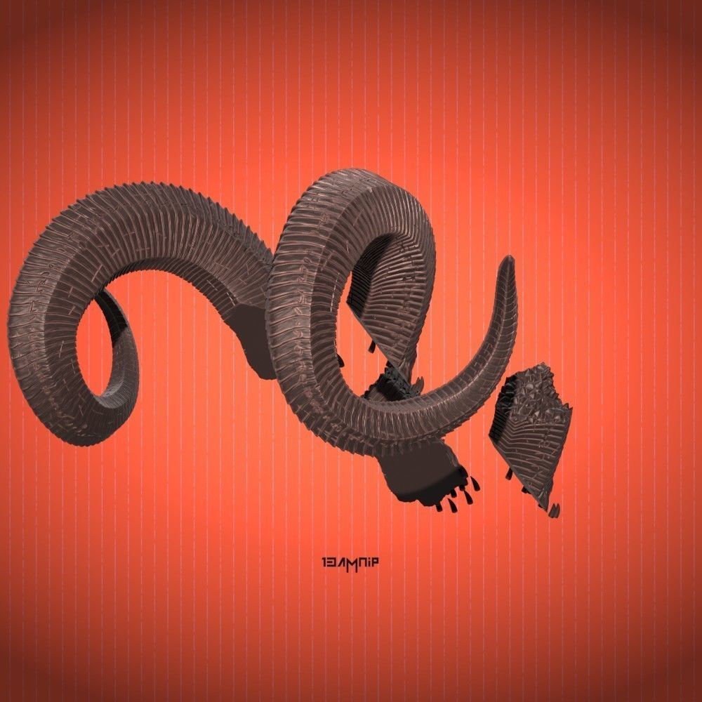 KARLACH HORNS FROM BALDURS GATE 3 3D print model_6