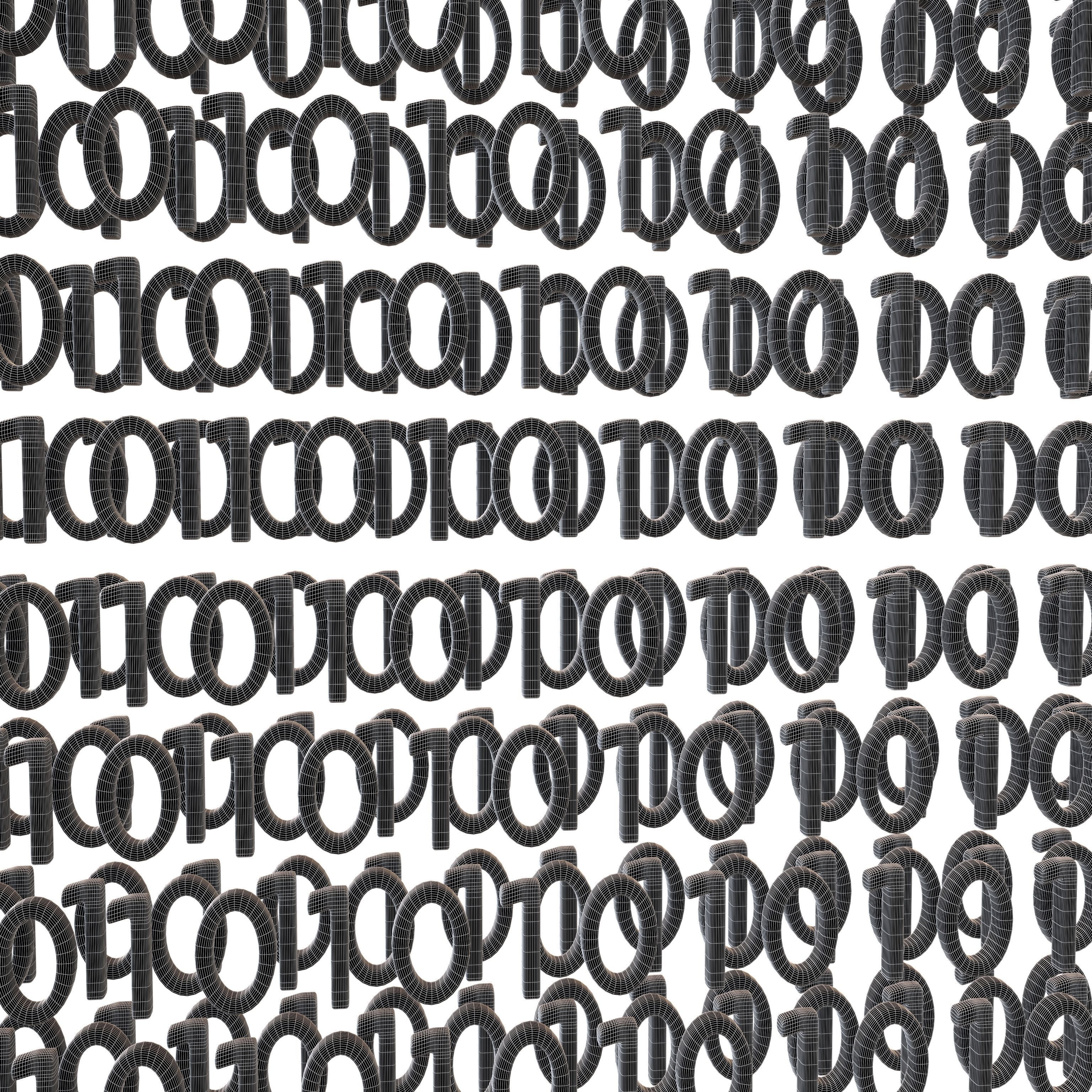 Binary 3D Style Background V2 003 3D model_4