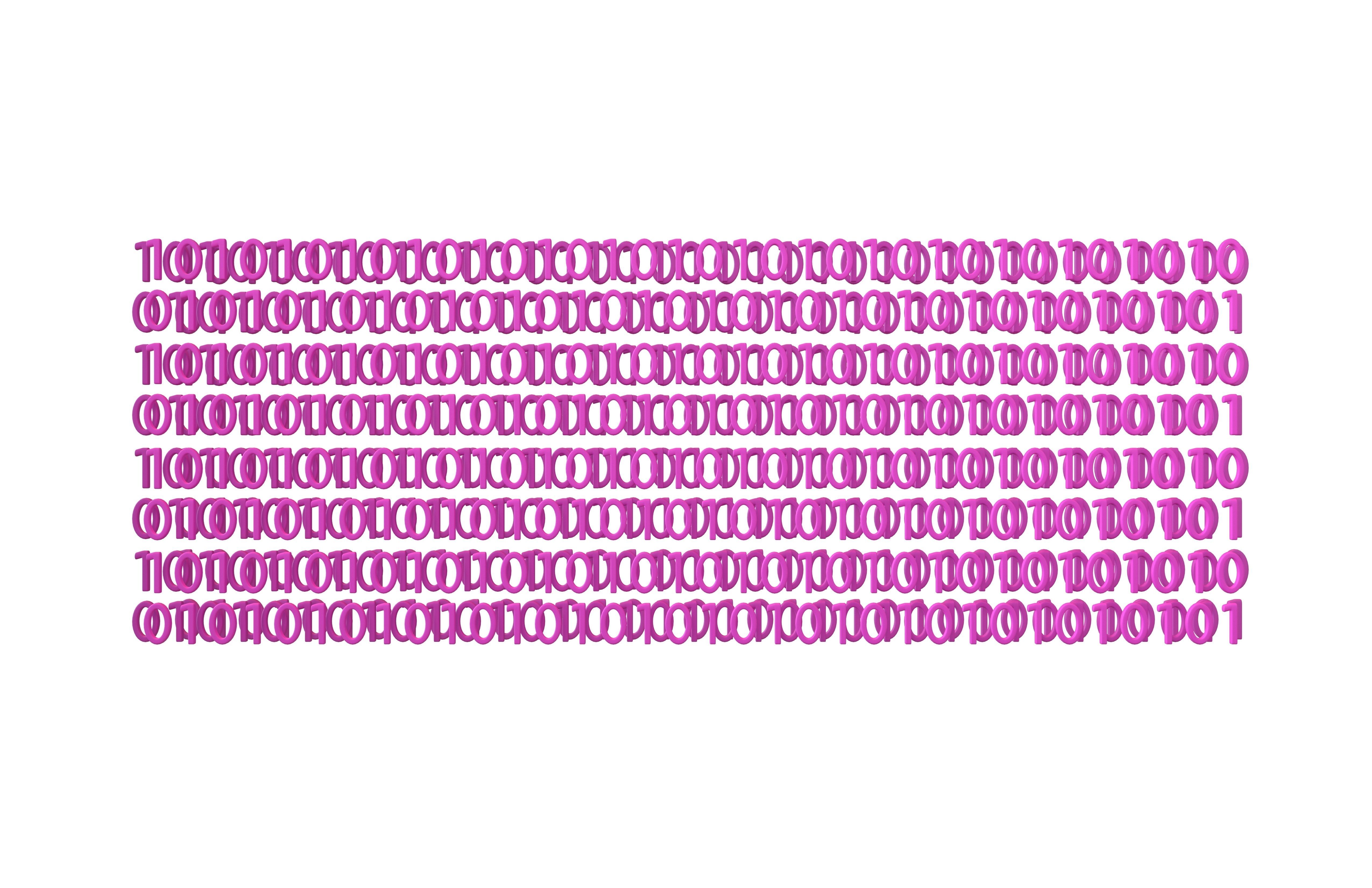 Binary 3D Style Background V2 003 3D model_3