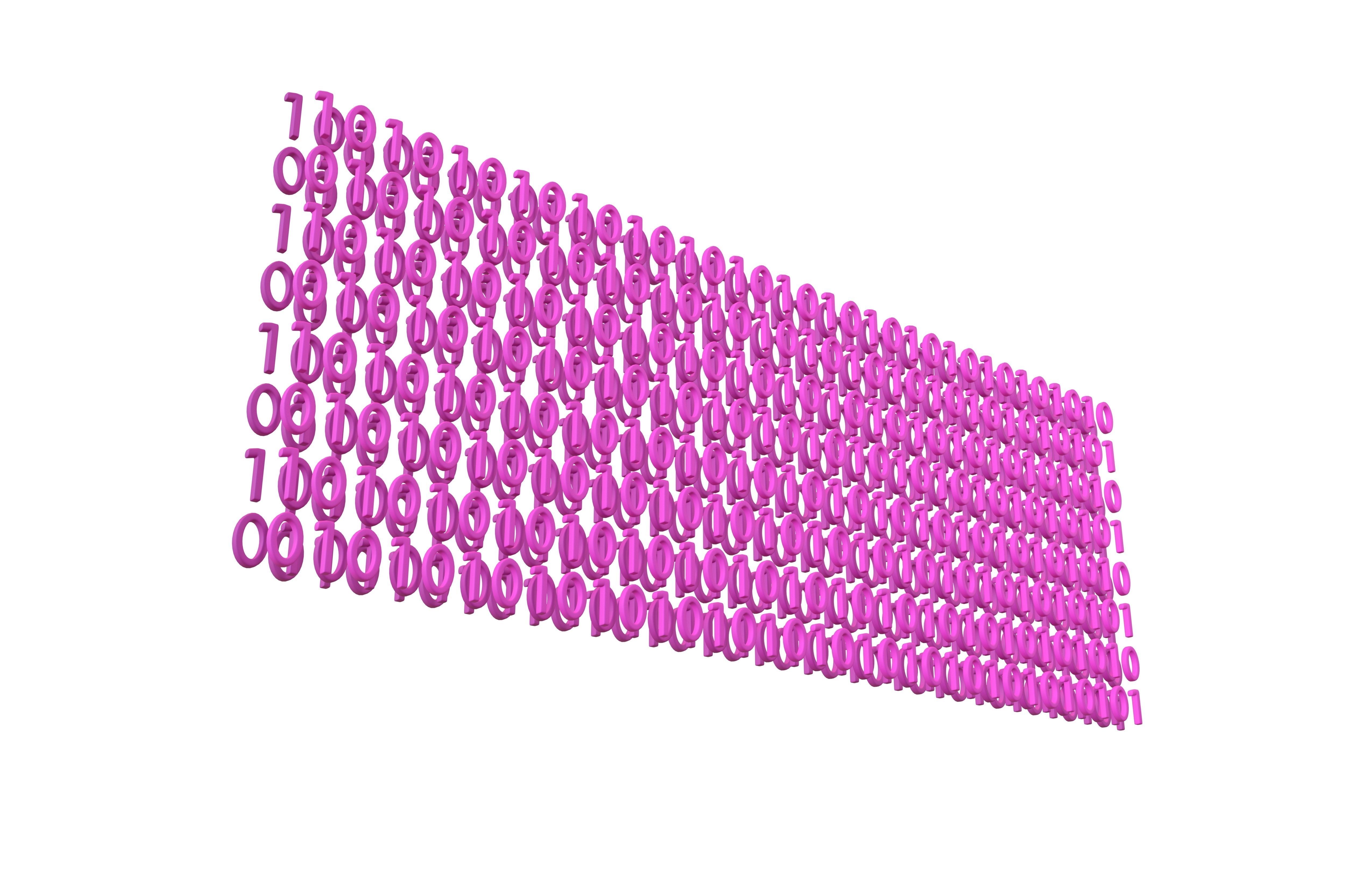 Binary 3D Style Background V2 003 3D model_2