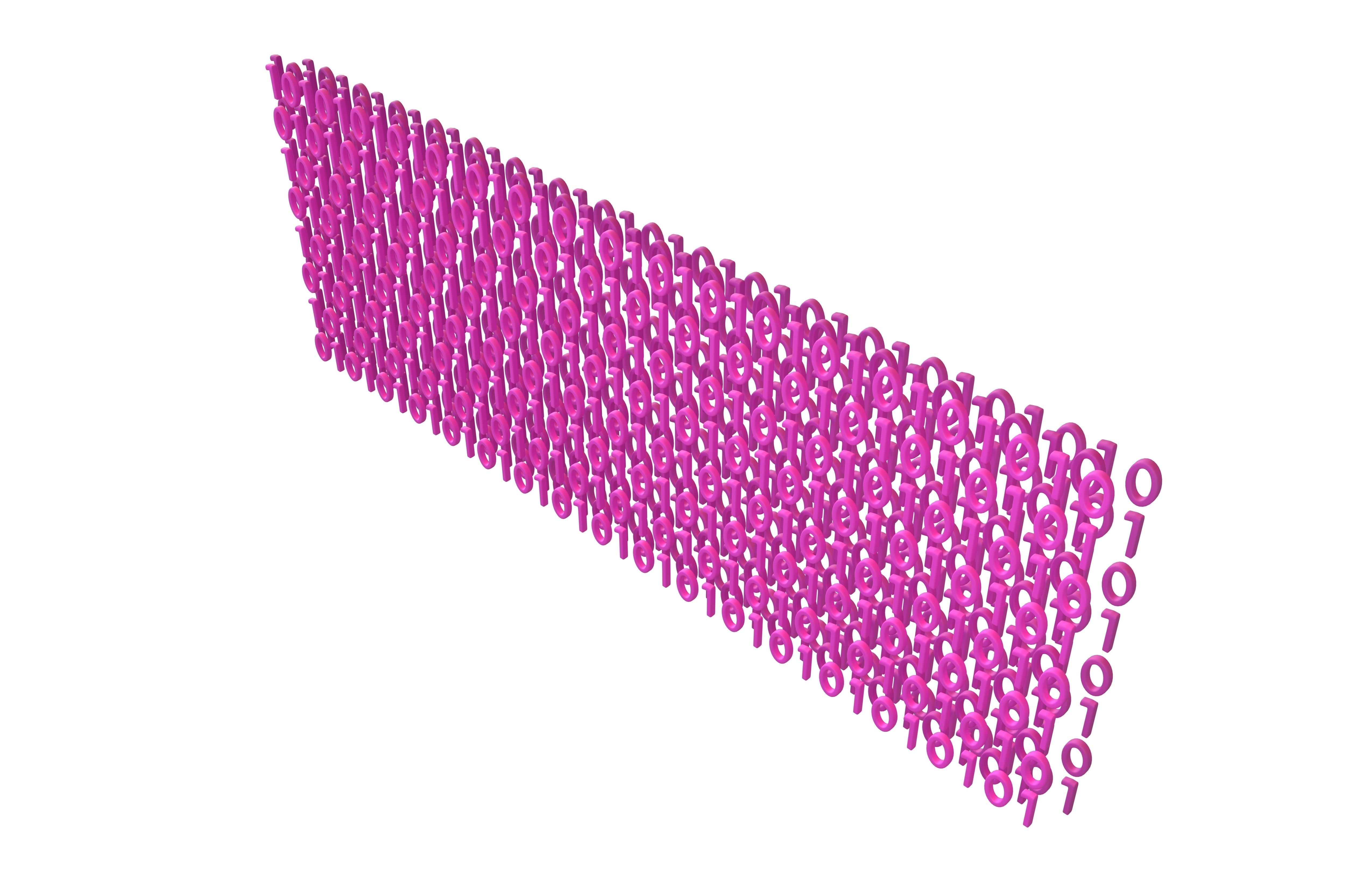 Binary 3D Style Background V2 003 3D model_1