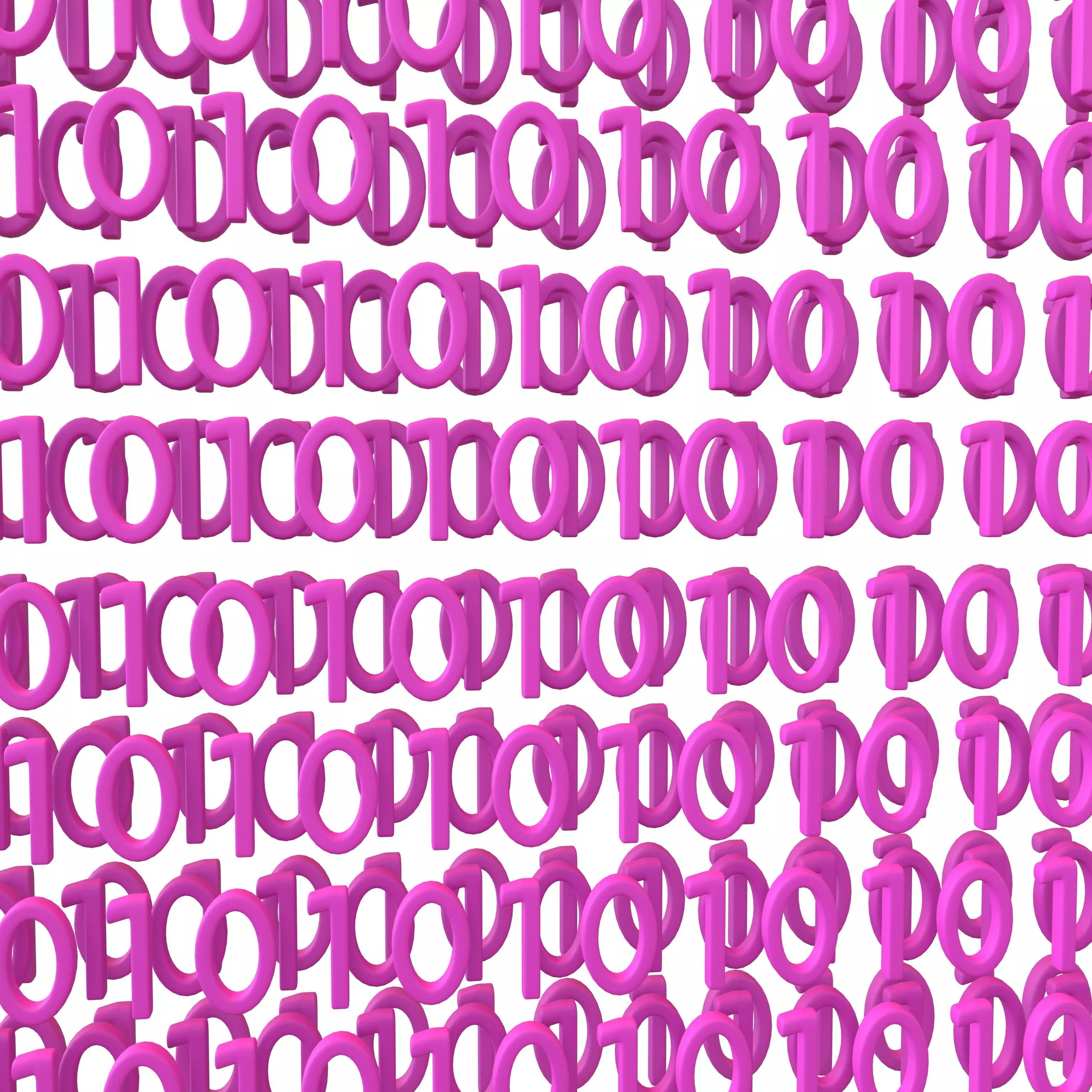 Binary 3D Style Background V2 003 3D model_0