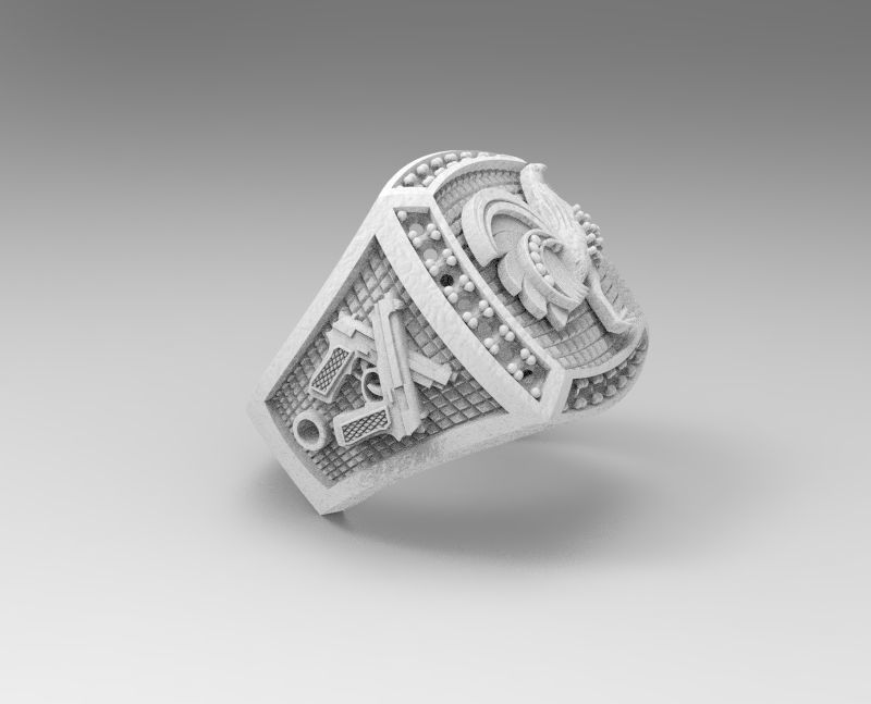 ANILLO GALLO  3D print model_1