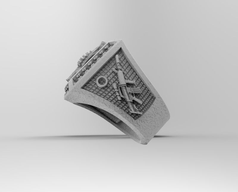 ANILLO GALLO  3D print model_2