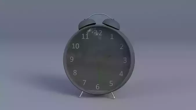 Alarm Clock Low-poly