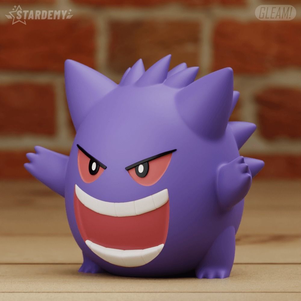 GENGAR CHIBI 3 MODELS POKEMON 3D print model_11