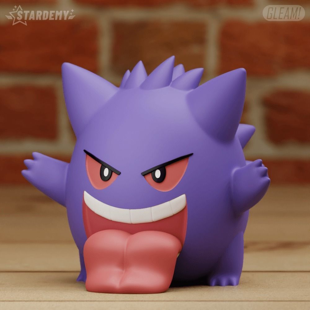 GENGAR CHIBI 3 MODELS POKEMON 3D print model_9