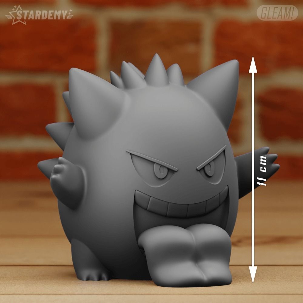 GENGAR CHIBI 3 MODELS POKEMON 3D print model_12