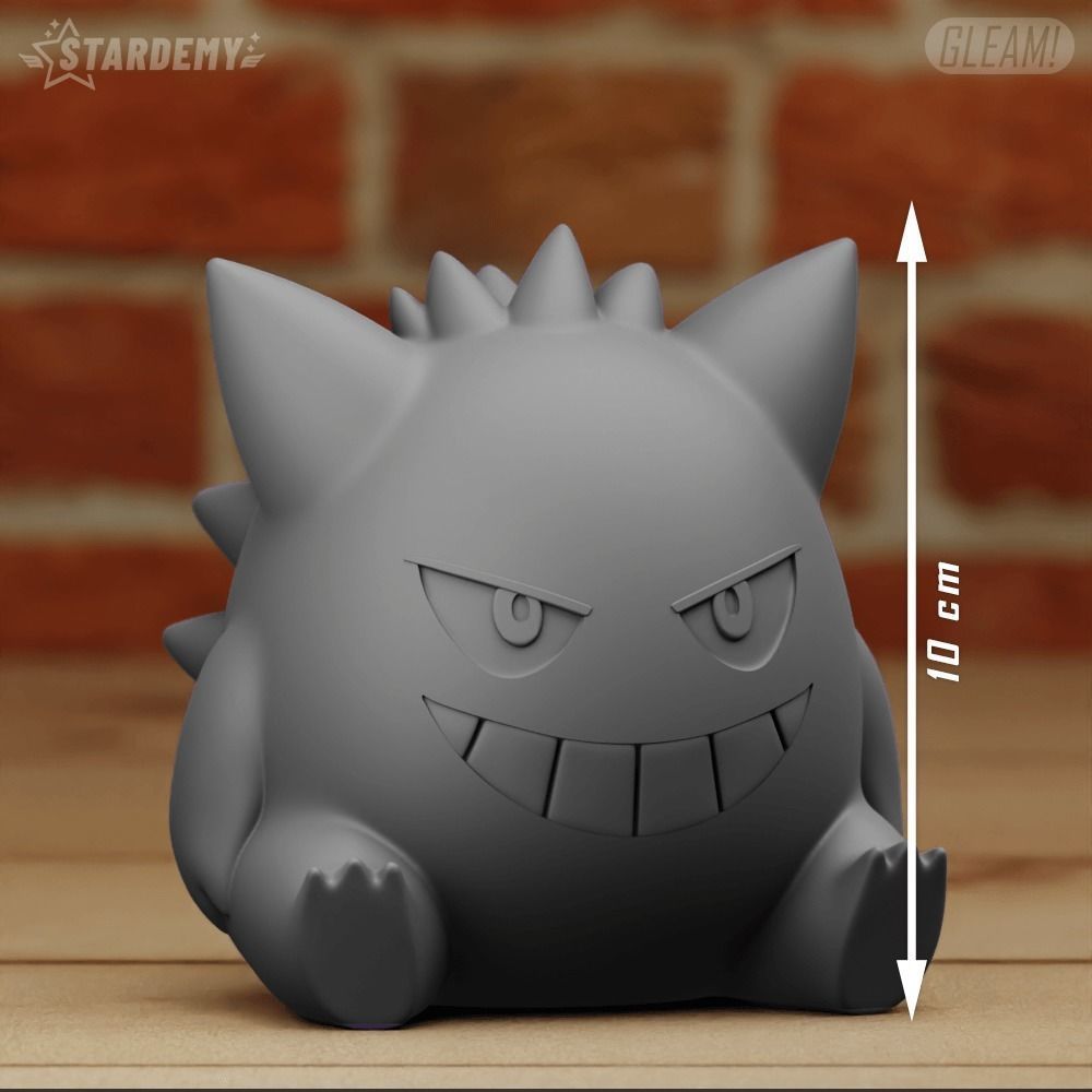 GENGAR CHIBI 3 MODELS POKEMON 3D print model_4