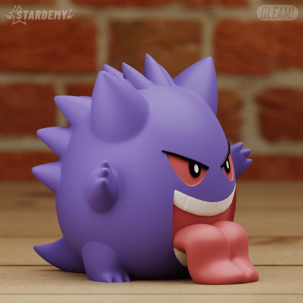GENGAR CHIBI 3 MODELS POKEMON 3D print model_8