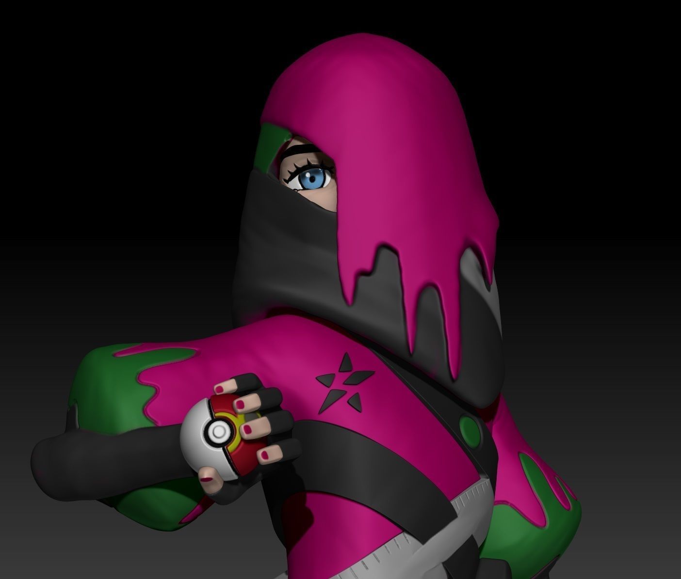 Pokemon Paldea Team Star Boss Atticus 3D print model_3