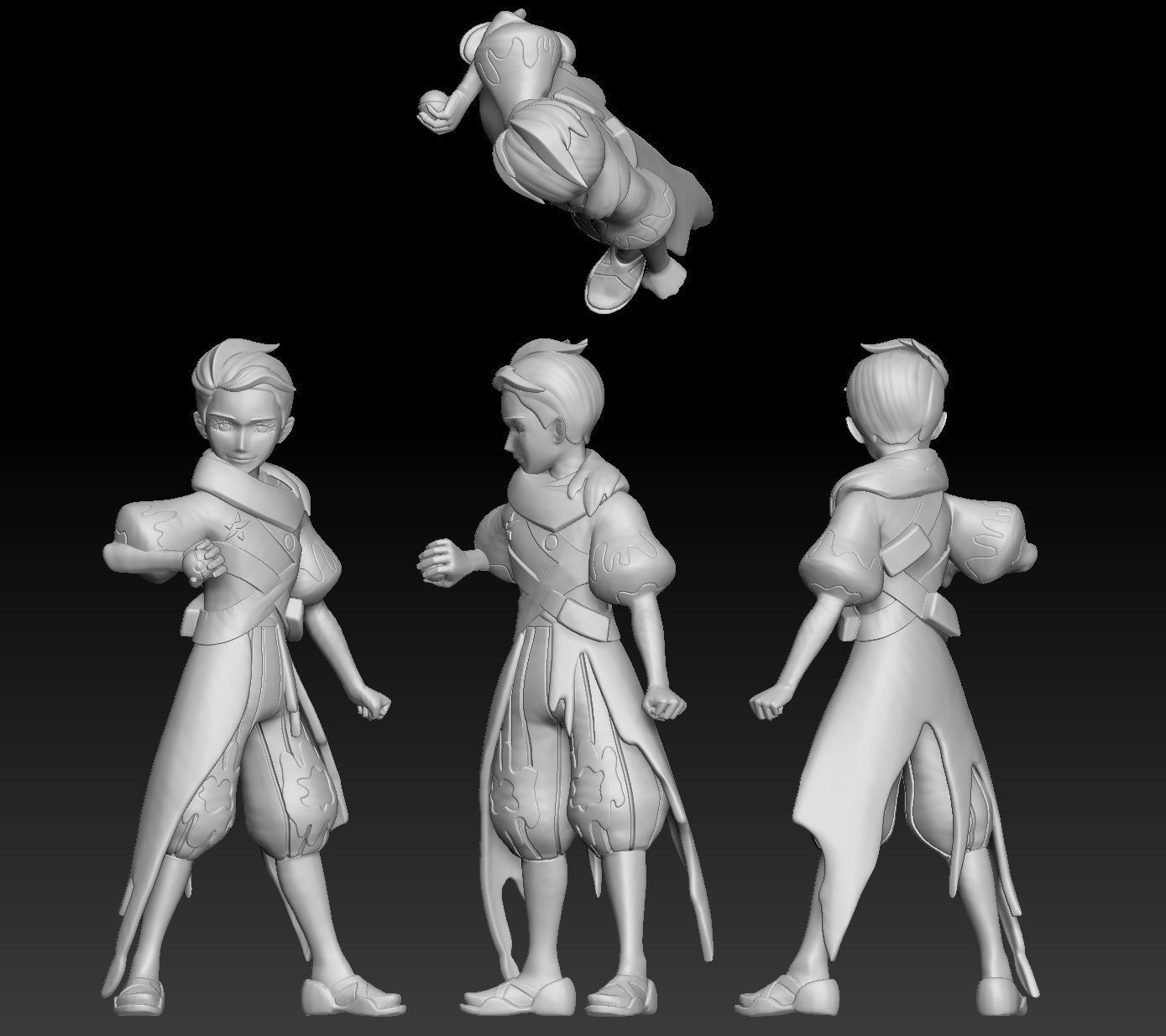 Pokemon Paldea Team Star Boss Atticus 3D print model_6