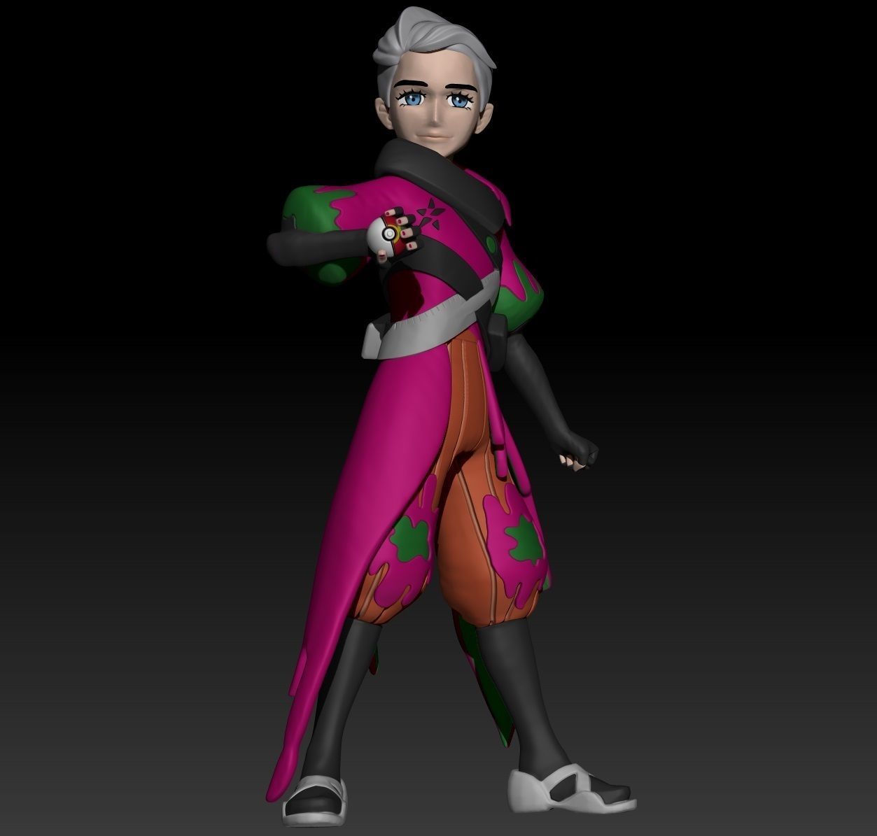 Pokemon Paldea Team Star Boss Atticus 3D print model_2