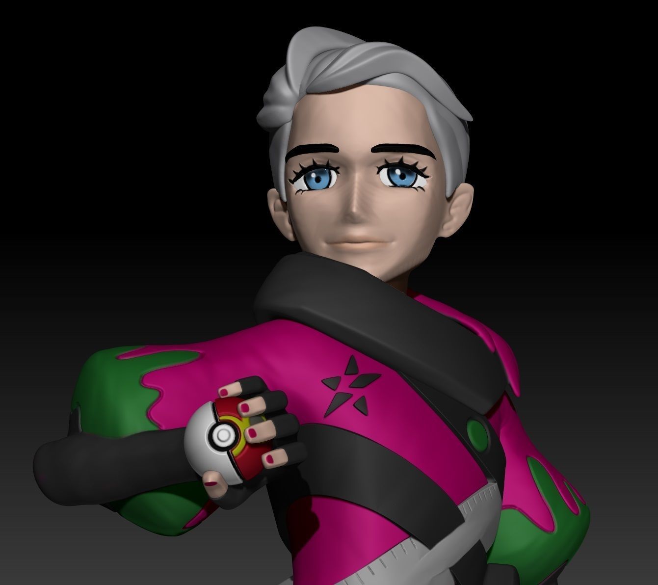 Pokemon Paldea Team Star Boss Atticus 3D print model_4