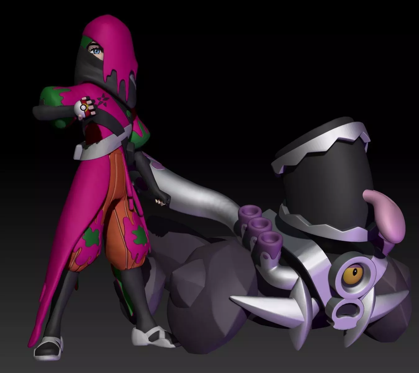 Pokemon Paldea Team Star Boss Atticus 3D print model_0