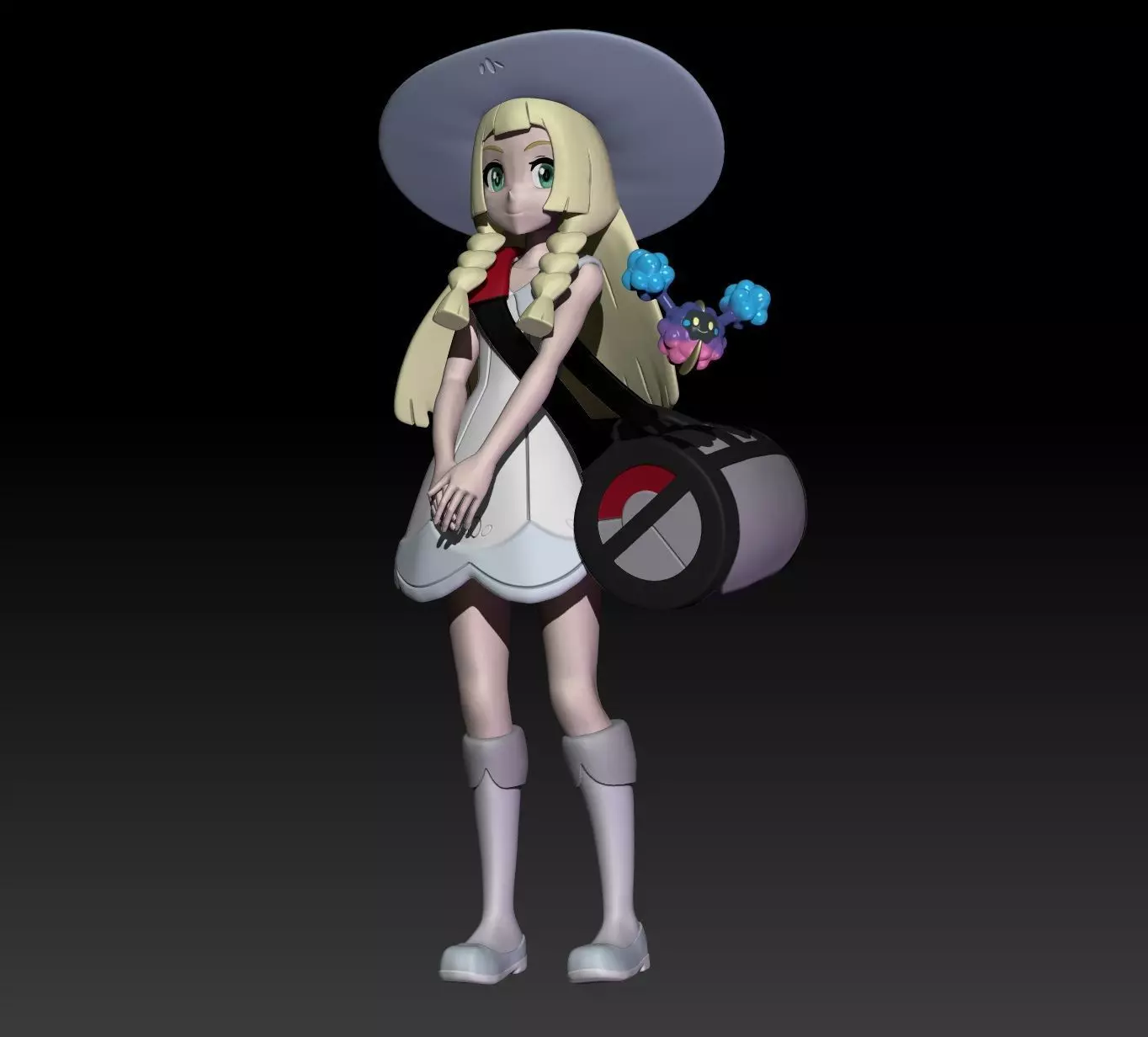 Pokemon Alola Trainer Lillie 3D print model_0