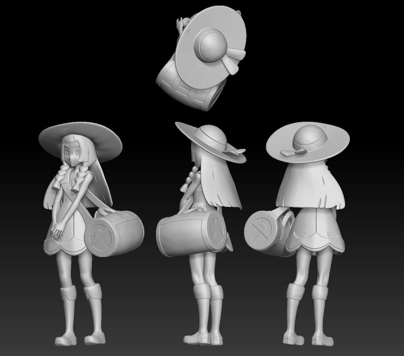 Pokemon Alola Trainer Lillie 3D print model_3